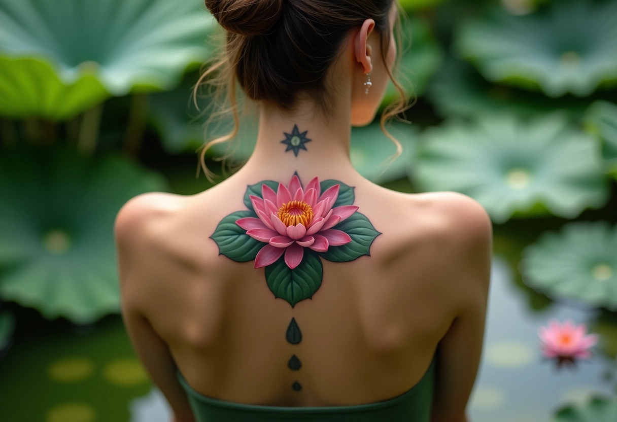 tatouage fleur de lotus