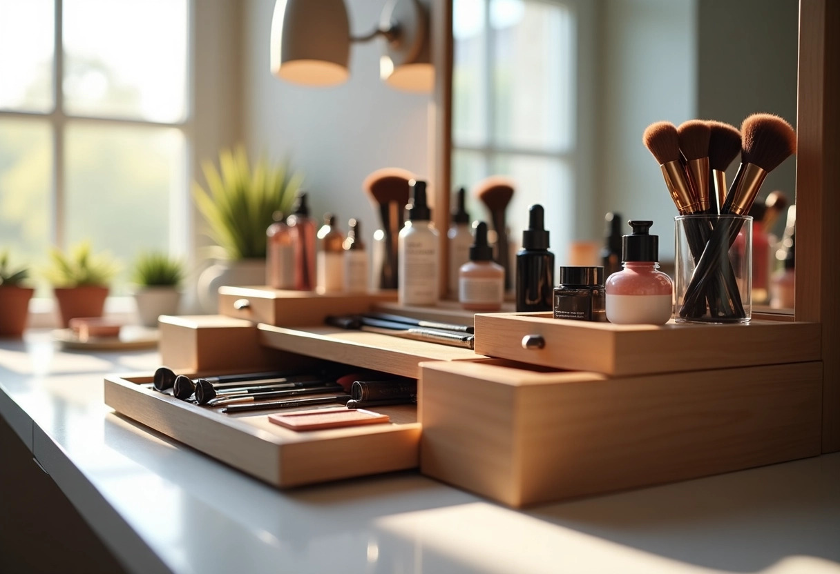 range-maquillage  organisation